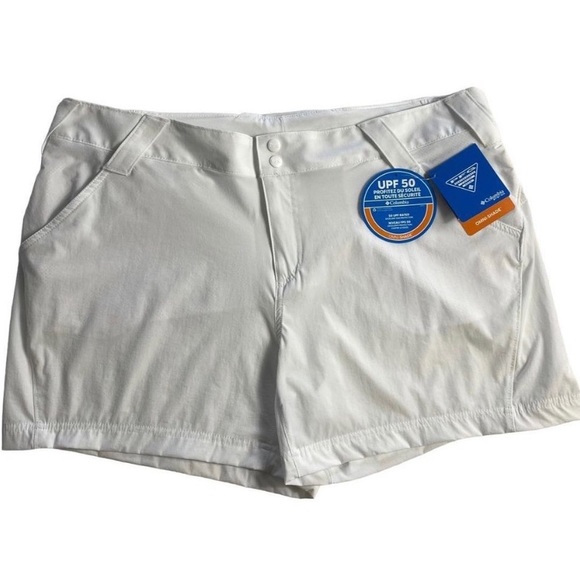 NWT PFG COLUMBIA 18W WHITE Coral Point lii Shorts - Picture 4 of 7